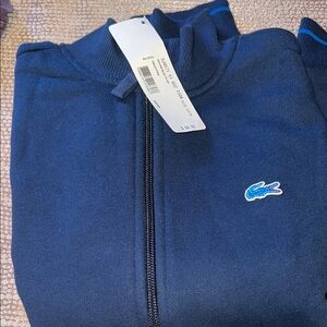 Lacoste Navy Blue Zip-Up Jacket